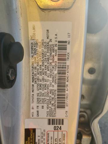 5TEJU62N76Z275376 - 2006 TOYOTA TACOMA DOUBLE CAB PRERUNNER GRAY photo 12