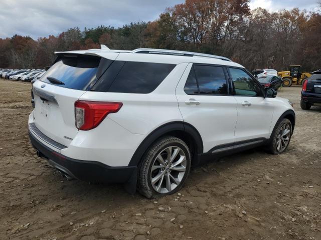 1FM5K8HCXMGA53584 - 2021 FORD EXPLORER PLATINUM WHITE photo 3