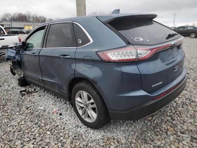 2FMPK4J94JBC02798 - 2018 FORD EDGE SEL BLUE photo 2