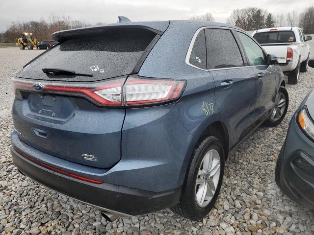 2FMPK4J94JBC02798 - 2018 FORD EDGE SEL BLUE photo 3