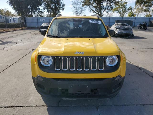 ZACCJAAB6HPE83306 - 2017 JEEP RENEGADE SPORT YELLOW photo 5