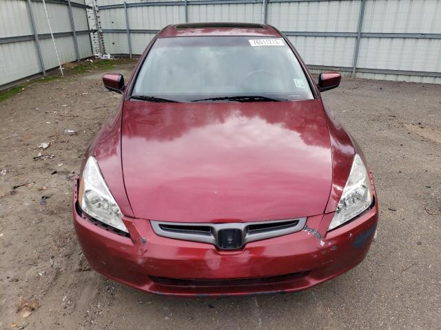 1HGCM56885A043306 - 2005 HONDA ACCORD EX RED photo 5