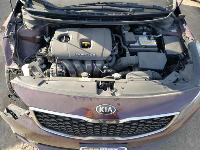 3KPFK4A78HE126150 - 2017 KIA FORTE LX BURGUNDY photo 11