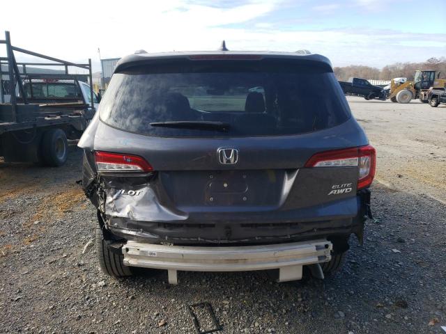 5FNYF6H02LB009877 - 2020 HONDA PILOT ELITE GRAY photo 6