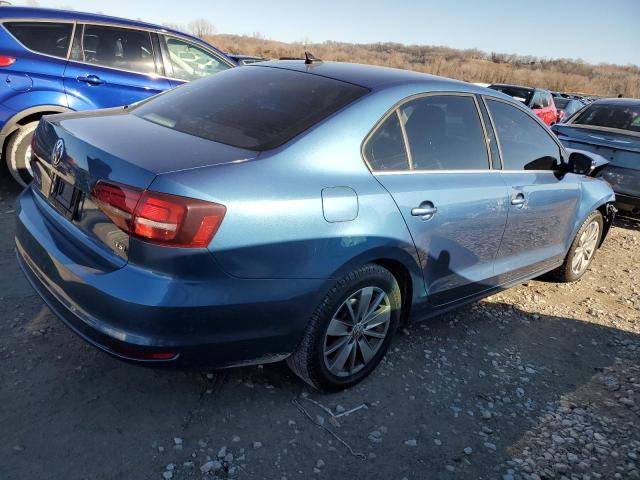 3VWD67AJ4GM395482 - 2016 VOLKSWAGEN JETTA SE BLUE photo 3