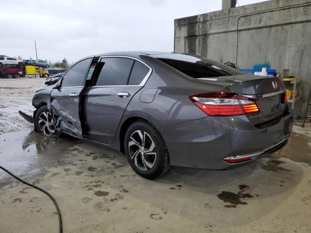 1HGCR2F31HA035038 - 2017 HONDA ACCORD LX GRAY photo 2