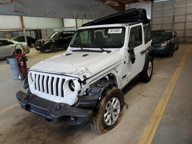 1C4HJXAG9PW679410 - 2023 JEEP WRANGLER SPORT WHITE photo 1