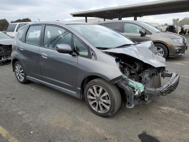 JHMGE8G53DC035084 - 2013 HONDA FIT SPORT GRAY photo 4