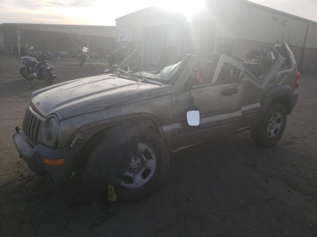 1J4GL48K33W693404 - 2003 JEEP LIBERTY SPORT BEIGE photo 1