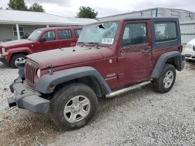 1J4AA2D13AL119199 - 2010 JEEP WRANGLER SPORT BURGUNDY photo 1