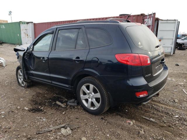 5NMSH13EX8H143483 - 2008 HYUNDAI SANTA FE SE BLUE photo 2