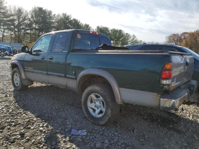 5TBBT48122S307358 - 2002 TOYOTA TUNDRA ACCESS CAB LIMITED GREEN photo 2