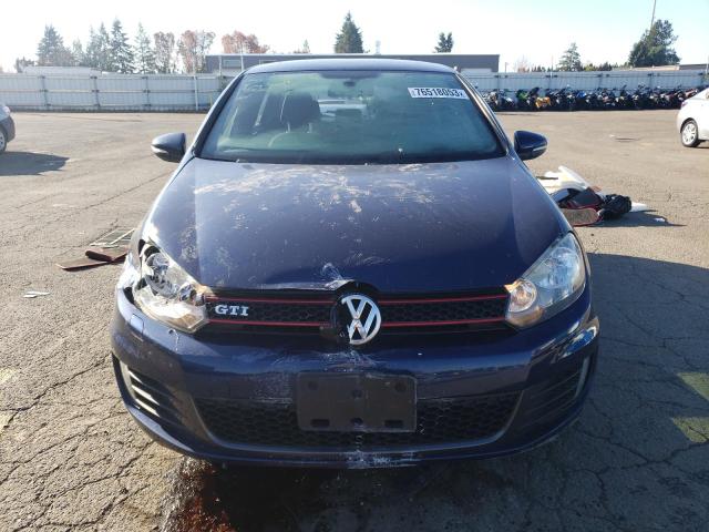 WVWHD7AJ5CW163414 - 2012 VOLKSWAGEN GTI BLUE photo 5