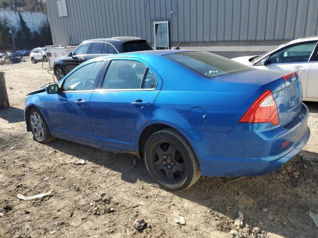 3FAHP0HA3BR188999 - 2011 FORD FUSION SE BLUE photo 2