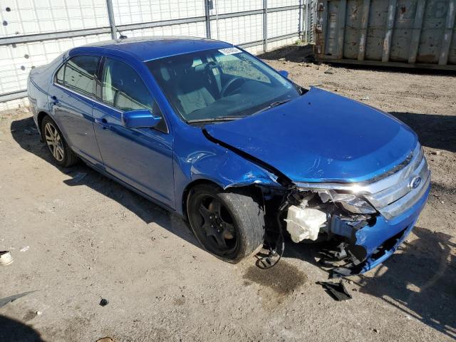 3FAHP0HA3BR188999 - 2011 FORD FUSION SE BLUE photo 4