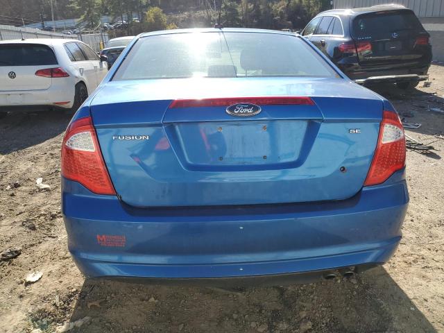 3FAHP0HA3BR188999 - 2011 FORD FUSION SE BLUE photo 6