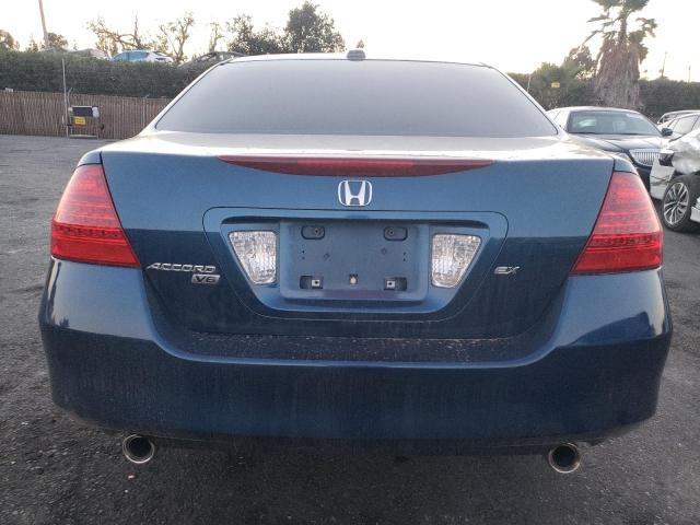 1HGCM66526A009942 - 2006 HONDA ACCORD EX BLUE photo 6