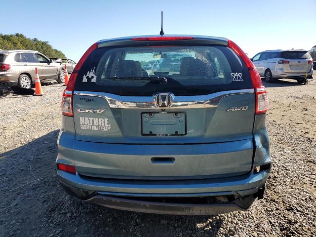 5J6RM4H35FL011806 - 2015 HONDA CR-V LX TEAL photo 6