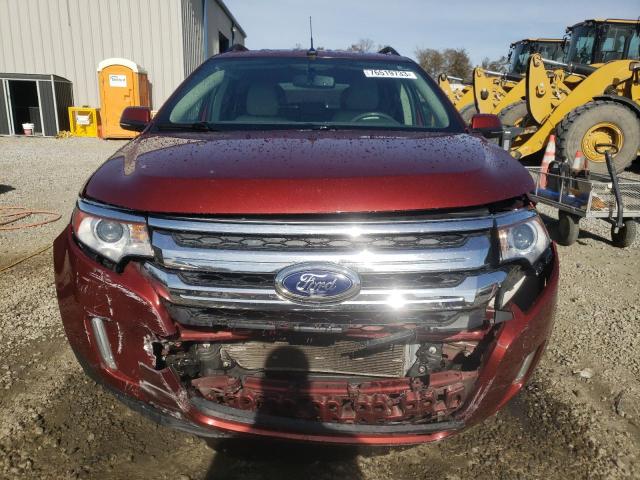 2FMDK3JC7EBB52283 - 2014 FORD EDGE SEL MAROON photo 5