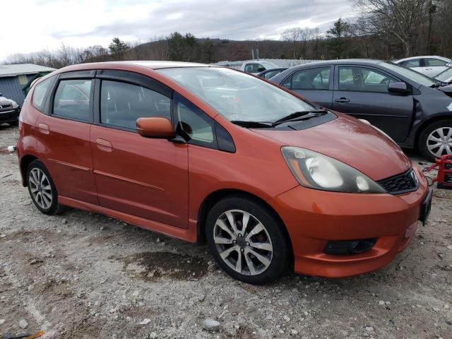 JHMGE8H55CC003640 - 2012 HONDA FIT SPORT ORANGE photo 4