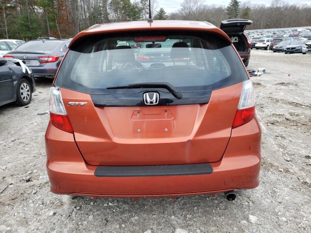 JHMGE8H55CC003640 - 2012 HONDA FIT SPORT ORANGE photo 6