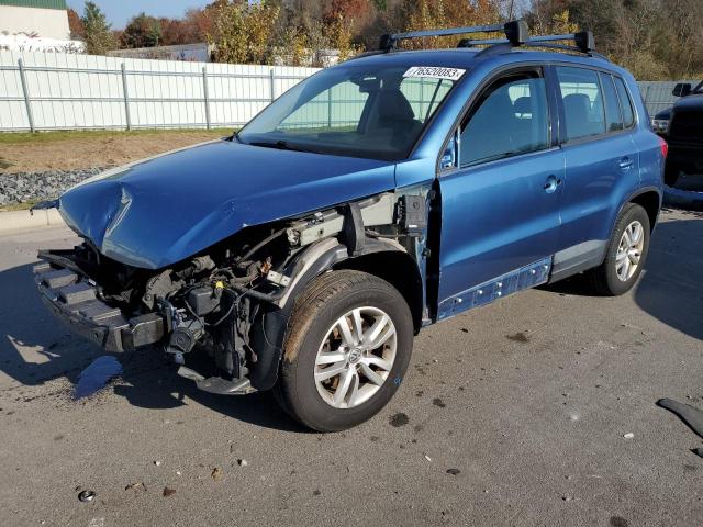 WVGAV7AX5HK028771 - 2017 VOLKSWAGEN TIGUAN S BLUE photo 1