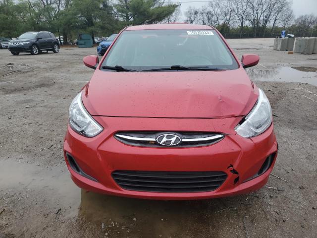 KMHCT4AE8HU339448 - 2017 HYUNDAI ACCENT SE RED photo 5