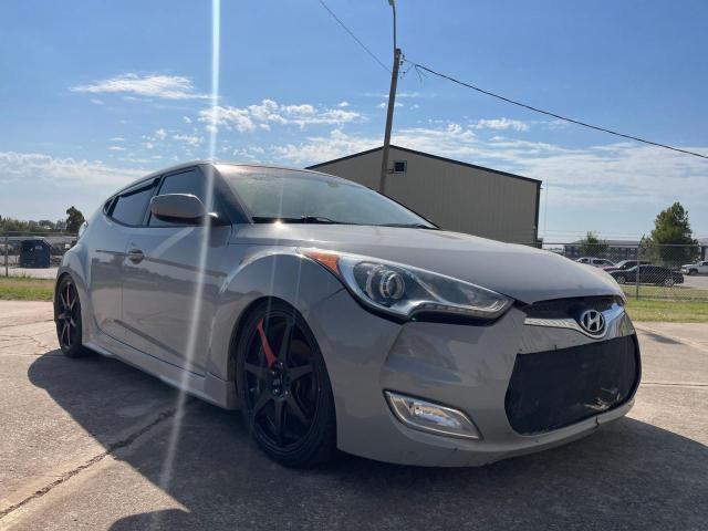 KMHTC6AD5DU129192 - 2013 HYUNDAI VELOSTER GRAY photo 1