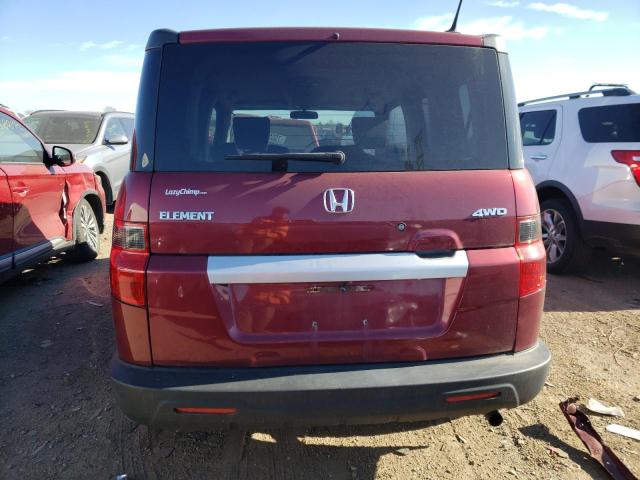 5J6YH2H72BL000134 - 2011 HONDA ELEMENT EX RED photo 6