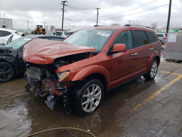 3C4PDCDGXET185521 - 2014 DODGE JOURNEY LIMITED ORANGE photo 1