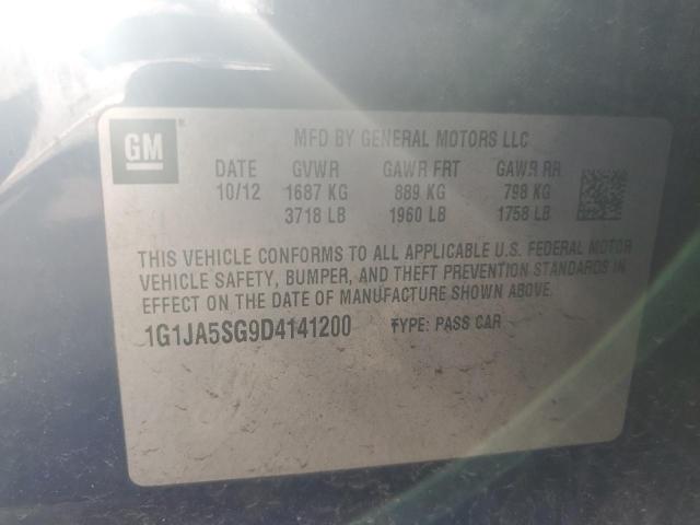 1G1JA5SG9D4141200 - 2013 CHEVROLET SONIC LS ლურჯი ფოტო 12