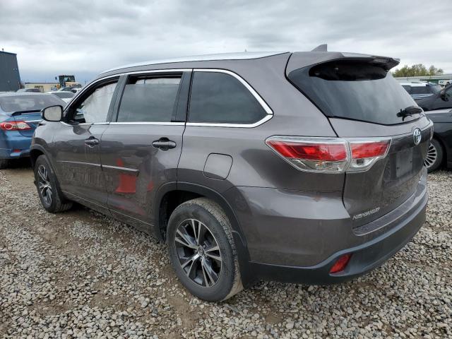 5TDJKRFH2GS349989 - 2016 TOYOTA HIGHLANDER XLE Grafit foto 2