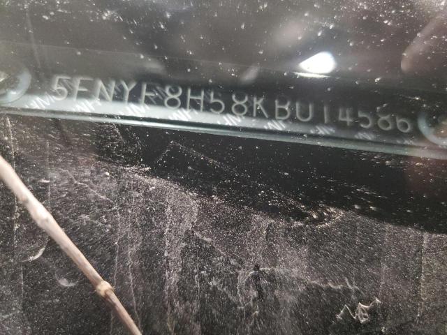 5FNYF8H58KB014586 - 2019 HONDA PASSPORT EXL RED photo 12