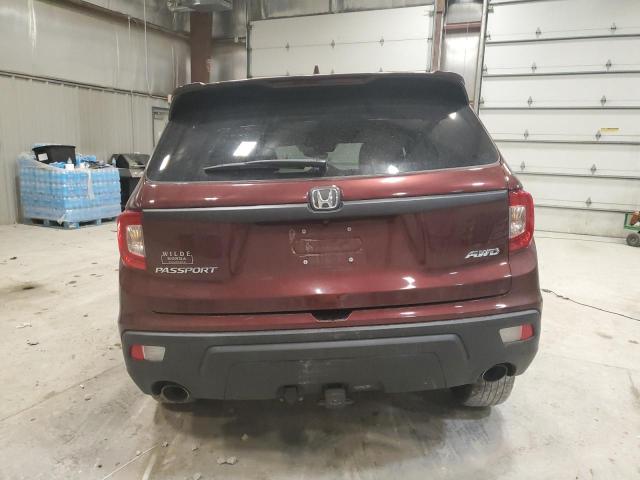 5FNYF8H58KB014586 - 2019 HONDA PASSPORT EXL RED photo 6