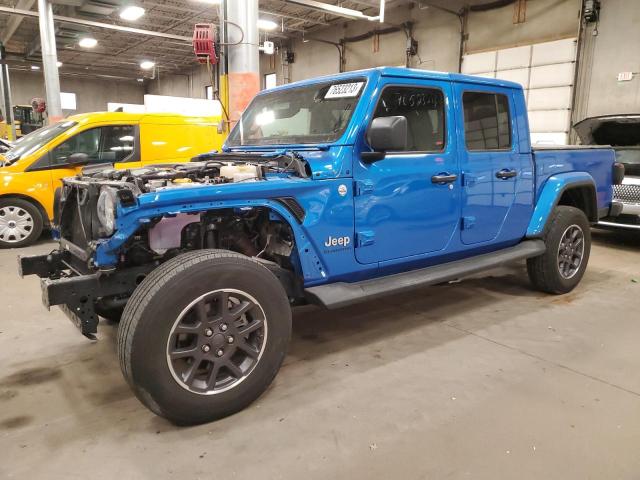 1C6HJTFG7ML593048 - 2021 JEEP GLADIATOR OVERLAND BLUE photo 1