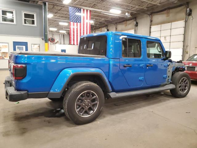 1C6HJTFG7ML593048 - 2021 JEEP GLADIATOR OVERLAND BLUE photo 3