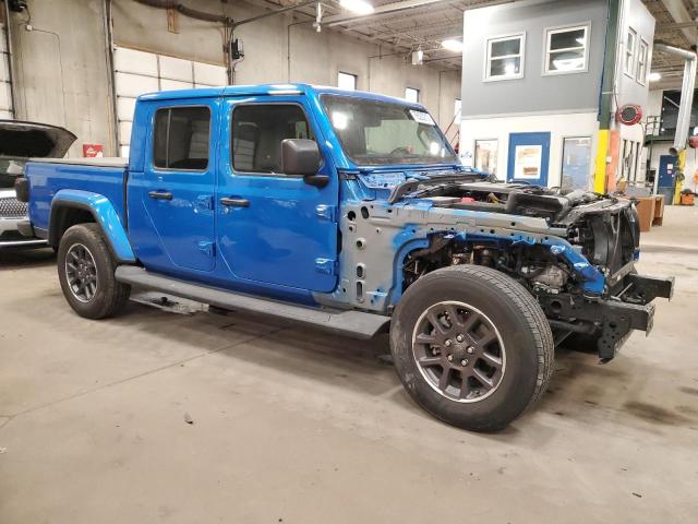 1C6HJTFG7ML593048 - 2021 JEEP GLADIATOR OVERLAND BLUE photo 4