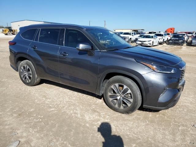 5TDHZRAH4MS515104 - 2021 TOYOTA HIGHLANDER XLE GRAY photo 4