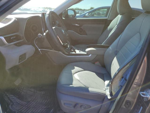 5TDHZRAH4MS515104 - 2021 TOYOTA HIGHLANDER XLE GRAY photo 7