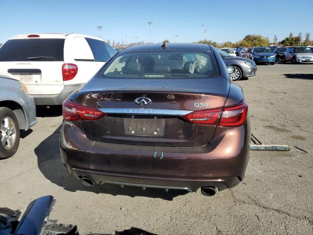 JN1EV7AP8JM355863 - 2018 INFINITI Q50 LUXE BURGUNDY photo 6