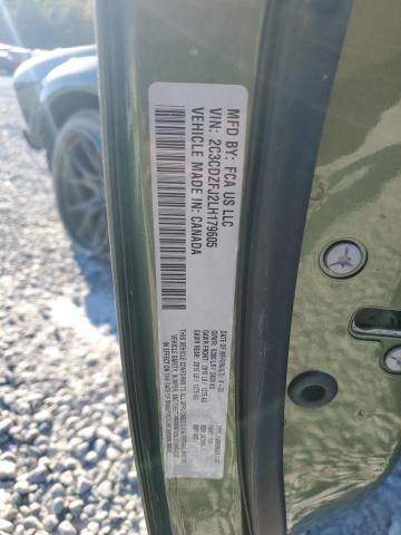 2C3CDZFJ2LH179605 - 2020 DODGE CHALLENGER R/T SCAT PACK GREEN photo 13