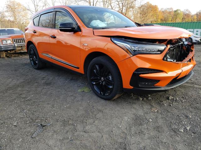 5J8TC2H70MY000283 - 2021 ACURA RDX ADVANCE ORANGE photo 4