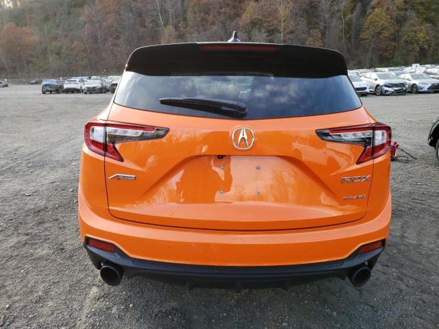 5J8TC2H70MY000283 - 2021 ACURA RDX ADVANCE ORANGE photo 6