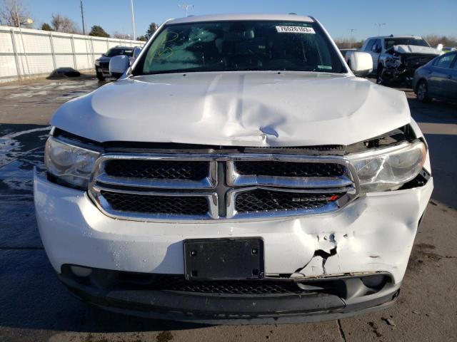 1C4SDJDT9DC668956 - 2013 DODGE DURANGO CREW WHITE photo 5