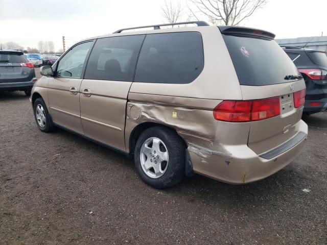 2HKRL18621H005931 - 2001 HONDA ODYSSEY EX GOLD photo 2