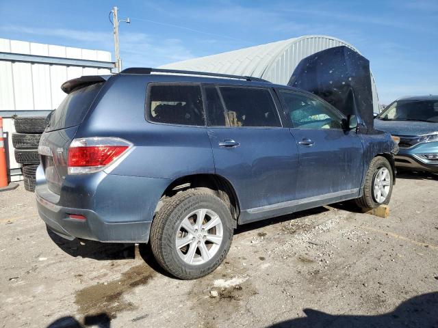 5TDBK3EH4CS110375 - 2012 TOYOTA HIGHLANDER BASE BLUE photo 3