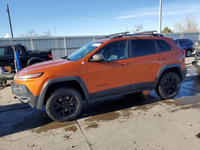 1C4PJMBS9FW523587 - 2015 JEEP CHEROKEE TRAILHAWK ORANGE photo 1