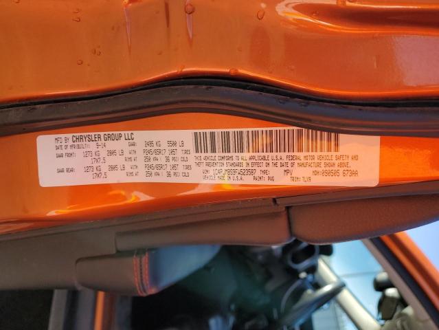 1C4PJMBS9FW523587 - 2015 JEEP CHEROKEE TRAILHAWK ORANGE photo 13
