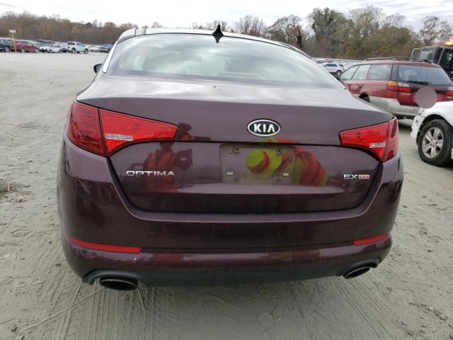 5XXGN4A71CG014463 - 2012 KIA OPTIMA EX BURGUNDY photo 6