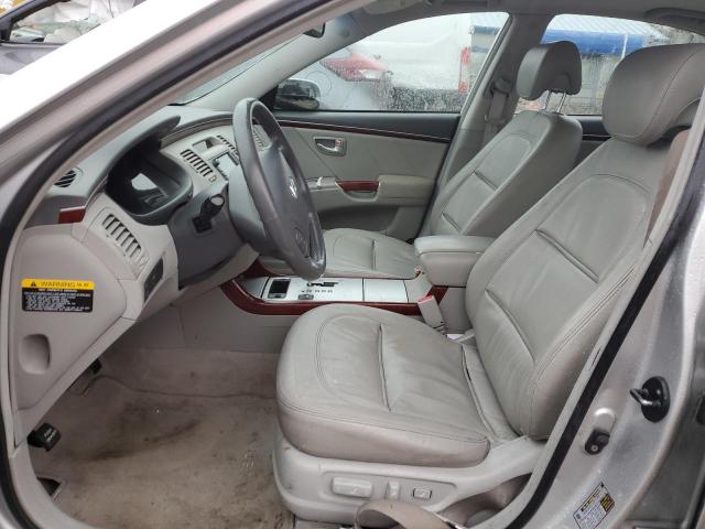 KMHFC46F68A250008 - 2008 HYUNDAI AZERA SE SILVER photo 7